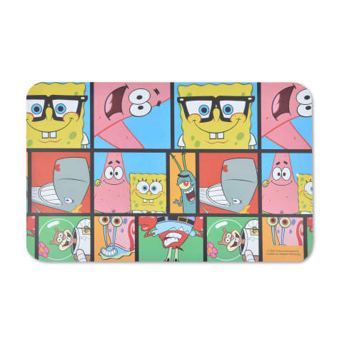 Fetch for Pets SpongeBob SquarePants Deco Characters Dog Placemat with Non-Slip Silicone Bottom