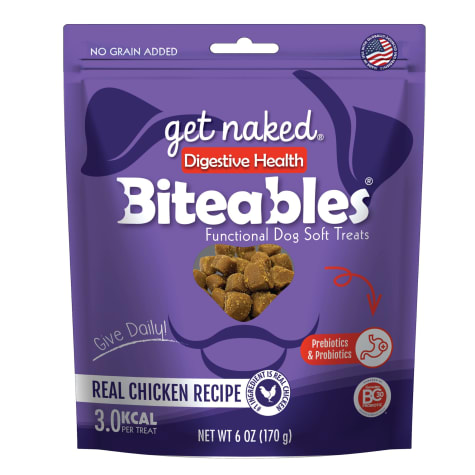 Get Naked Digestive Health Biteables Real Chicken Recipe Dog Soft Treats