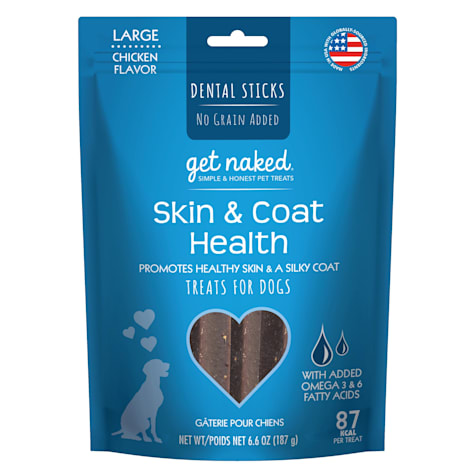 Get Naked Skin & Coat Health Chicken Flavor Large Dog Treats