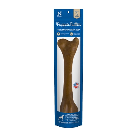 N-Bone Pupper Nutter Peanut Flavor Large Dental Bone for Dogs