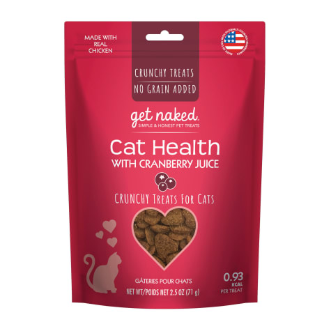 Get Naked Cat Health with Cranberry Juice Crunchy Chicken Flavor Treats