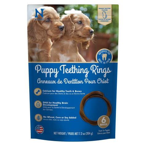 N-Bone Puppy Teething Rings Peanut Butter Flavor Chew Treats