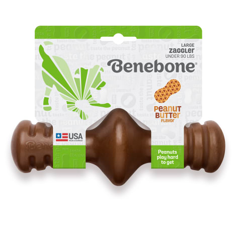 Benebone Zaggler Peanut Dog Chew Toy