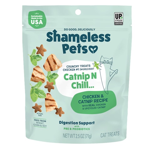 Shameless Pet Treats Catnip N Chill Crunchy Cat Treats
