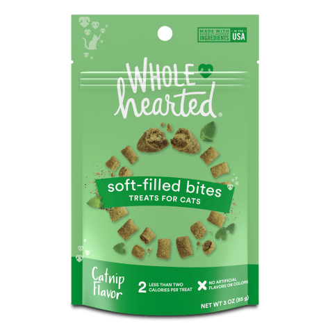 WholeHearted Chicken and Catnip Flavor Soft-Filled Bites Cat Treats