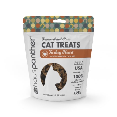 Hauspanther Collection by Primetime Turkey Heart Freeze-dried Raw Cat Treats