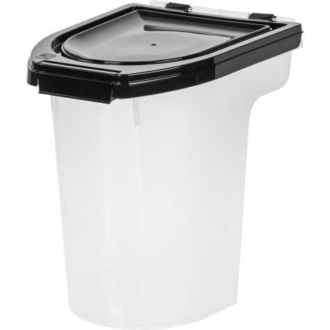 Iris Black Airtight Pet Food Storage Container