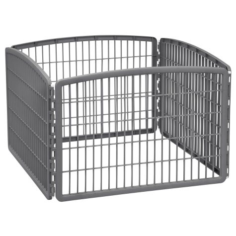 Iris Gray Exercise 4-Panel Pet Playpen