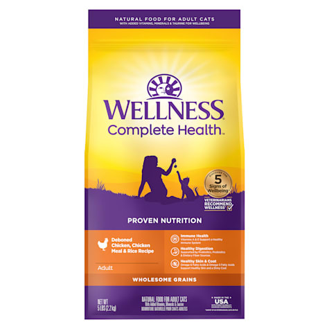 Wellness Complete Health Wholesome Grains Chicken & Chicken Meal Recipe Natural Dry Cat Food