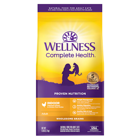 Wellness Complete Health Indoor Deboned Chicken & Chicken Meal Recipe Natural Dry Cat Food