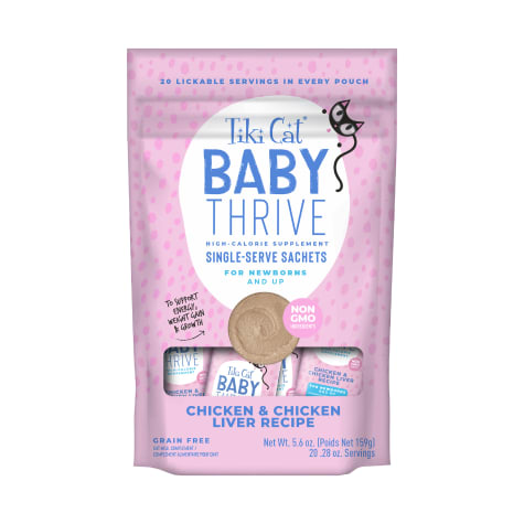 Tiki Cat Baby Thrive Chicken & Chicken Liver Recipe Supplement Wet Cat Food