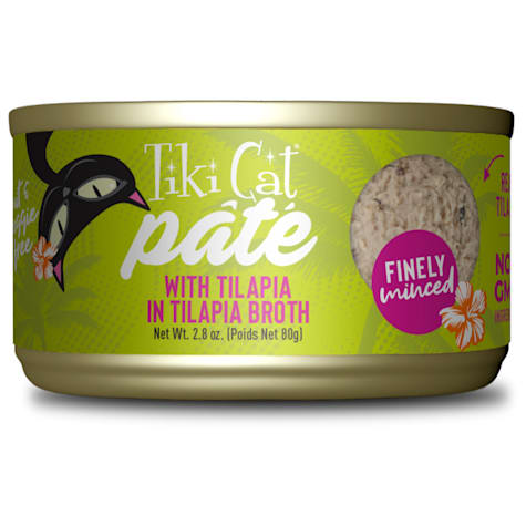 Tiki Cat Luau Tilapia Pate Wet Cat Food