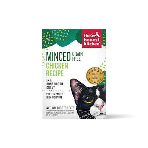 The Honest Kitchen Grain Free Minced Chicken in Bone Broth Gravy Wet Cat Food
