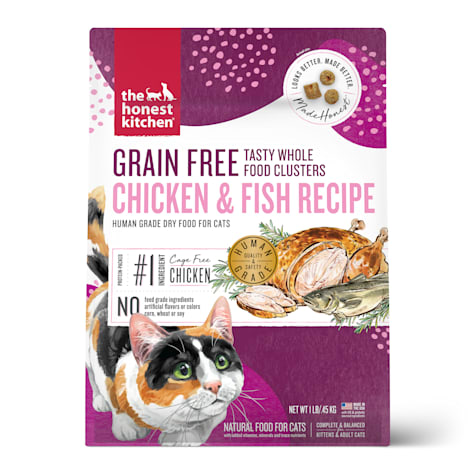 The Honest Kitchen Whole Food Clusters Grain Free Chicken & Fish Dry Cat Food