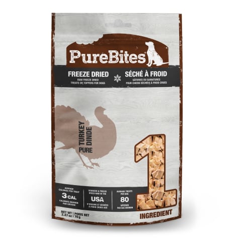 PureBites Turkey Freeze Dried Dog Treats