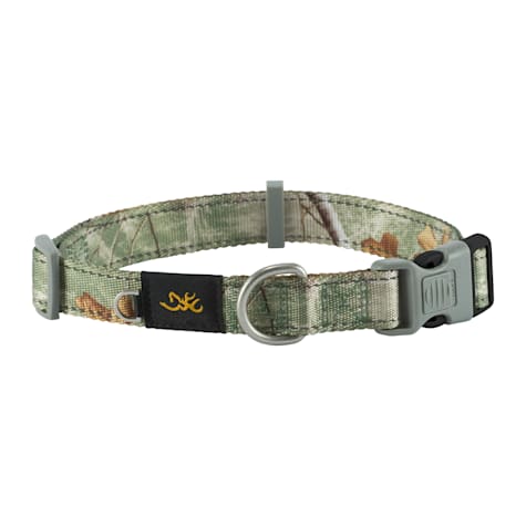 Browning Olive Classic Camo Webbing Dog Collar