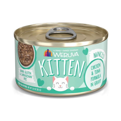 Weruva Kitten Minced Chicken & Tuna Formula in Gravy Wet Cat Food