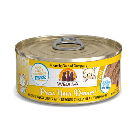 Weruva Pate Press Your Dinner! Chicken Breast Dinner in a Hydrating Puree Wet Cat Food