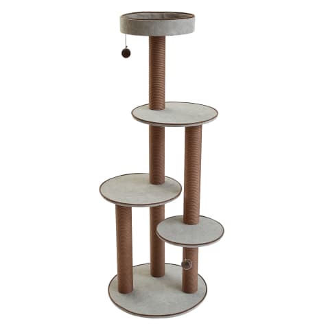 Two by Two Pine Cat Tree with 4 Platforms & 6 Posts