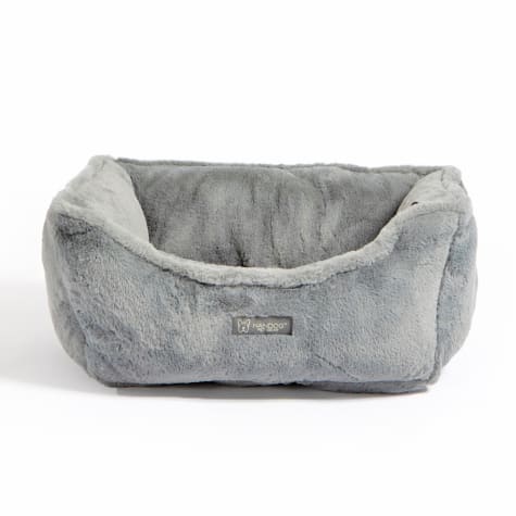Nandog Pet Gear Light Gray Cloud Collection Plush Pet Bed
