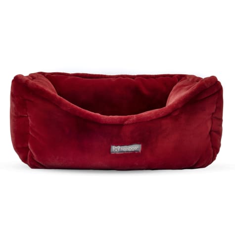 Nandog Pet Gear Burgundy Cloud Collection Plush Pet Bed