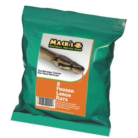Mack's Natural Reptile Food Frozen Large Rats