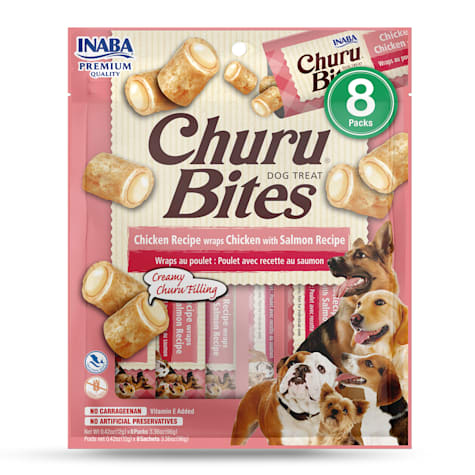 Inaba Churu Bites Chicken Wraps Chicken with Salmon Recipe Dog Treats