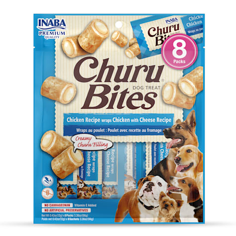 Inaba Churu Bites Chicken Wraps Chicken with Cheese Recipe Dog Treats
