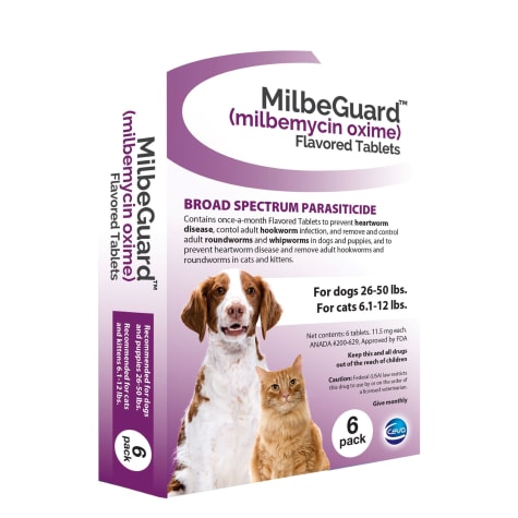 MilbeGuard Flavor Tabs 26 to 50 lb dog