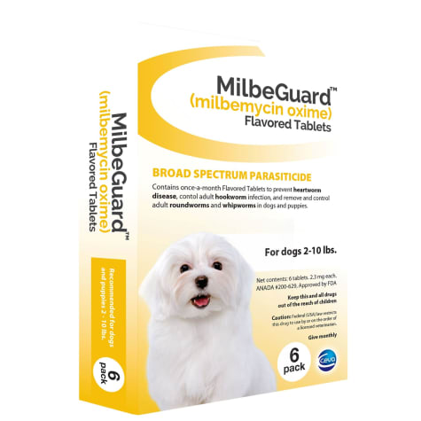 MilbeGuard Flavored Tablets for Dogs 2 to 10 lbs