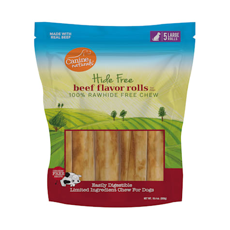 Canine Naturals Rawhide Free Beef Recipe Large Dog Chews