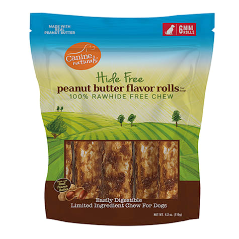 Canine Naturals Rawhide Free Peanut Butter Recipe Small Dog Chews
