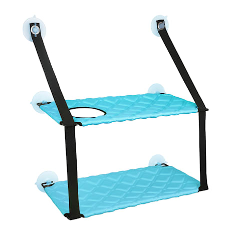 Pet Life Bue 'Cat Laze' Suction Cupped Dual-Leveled Kitty Cat Lounger