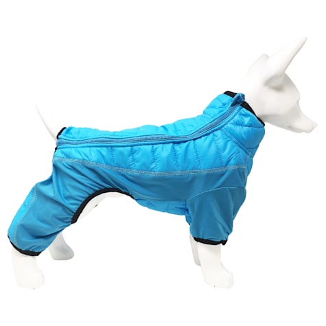 Pet Life Blue 'Aura-Vent' Lightweight 4-Season Stretch and Quick-Dry Full Body Dog Jacket
