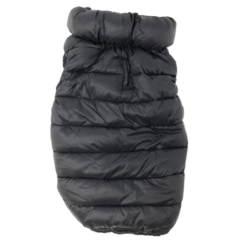 Pet Life Black 'Pursuit' Quilted Ultra-Plush Thermal Dog Jacket