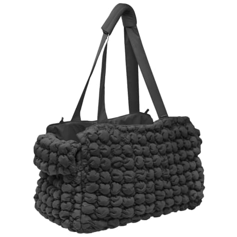 Pet Life Black 'Bubble Vogue' Ultra-Plush Fashion Designer Pet Carrier