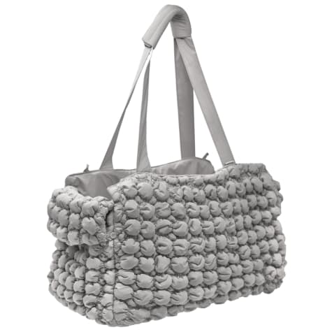 Pet Life Grey 'Bubble Vogue' Ultra-Plush Fashion Designer Pet Carrier