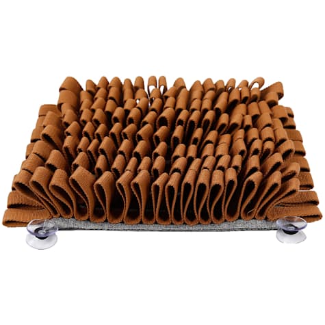 Pet Life Brown 'Sniffer Grip' Interactive Anti-Skid Suction Pet Snuffle Mat
