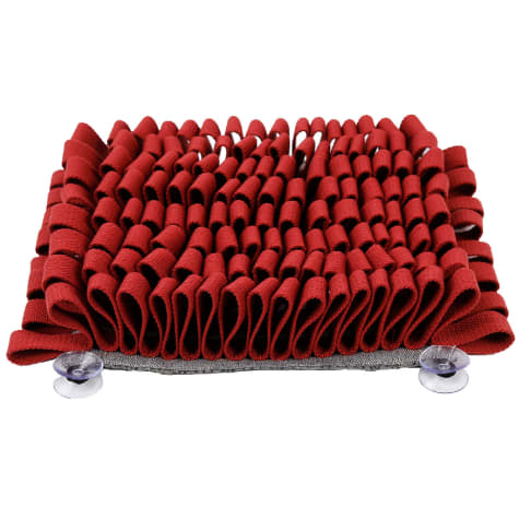Pet Life Red 'Sniffer Grip' Interactive Anti-Skid Suction Pet Snuffle Mat