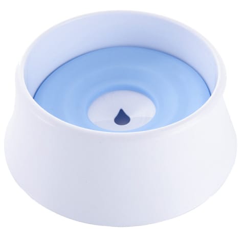 Pet Life Blue 'Pud-Guard' Anti-Spill Floating Water and Food Dog Bowl
