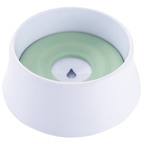 Pet Life Green 'Pud-Guard' Anti-Spill Floating Water and Food Dog Bowl