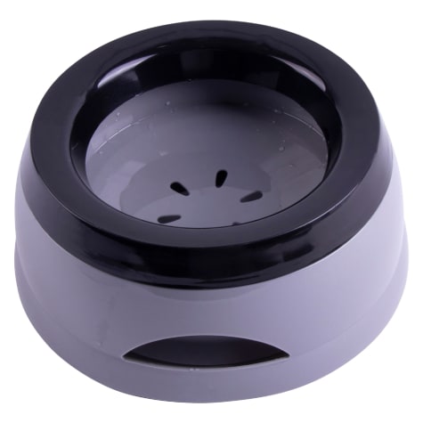 Pet Life Grey 'Hydrain' Anti-Spill Water and Food Pet Bowl