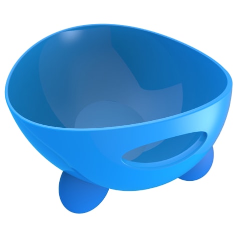 Pet Life Blue 'Modero' Dishwasher Safe Modern Tilted Dog Bowl