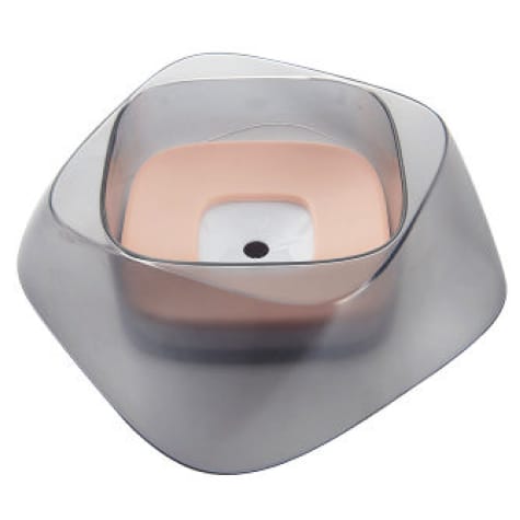 Pet Life Pink 'Hydritate' Anti-Puddle Cat and Dog Drinking Water Bowl