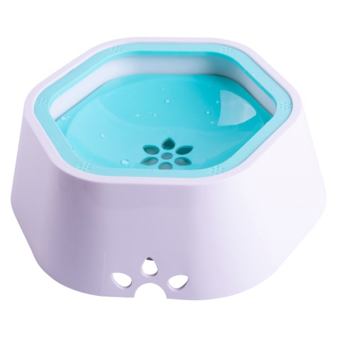Pet Life Blue 'Everspill' 2-in-1 Food and Anti-Spill Water Pet Bowl