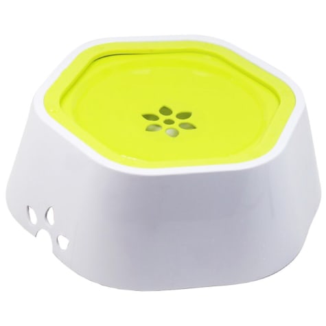 Pet Life Green 'Everspill' 2-in-1 Food and Anti-Spill Water Pet Bowl