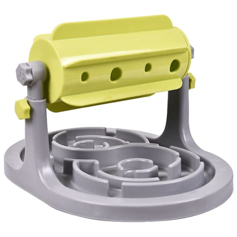 Pet Life Green/Grey 'Roto Paw' IQ Training Interactive Rotating Slow Dog Feeder