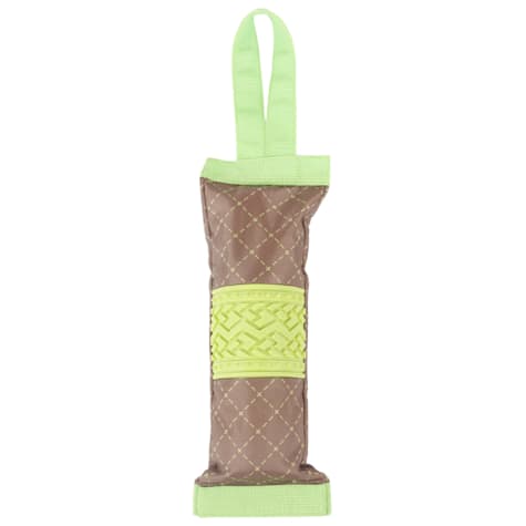 Pet Life Green 'Quash' Water Bottle Inserting Nylon and Rubber Crackling Dog Toy