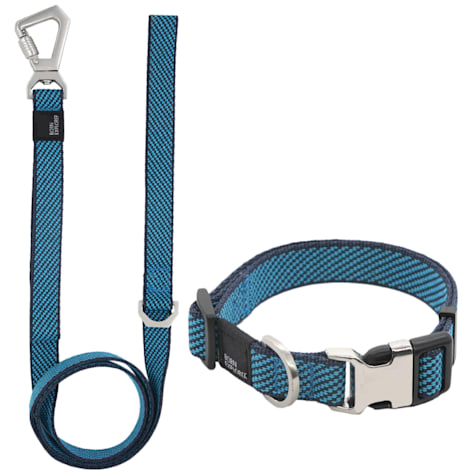 Pet Life Blue 'Escapade' Outdoor Series 2-in-1 Convertible Dog Leash and Collar