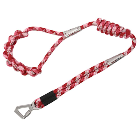 Pet Life Red 'Neo-Craft' Handmade One-Piece Knot-Gripped Training Dog Leash